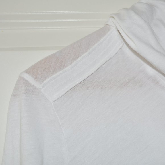 Splendid Light Cotton Hoodie Shirt in Whilte - Size M - Picture 3 of 7